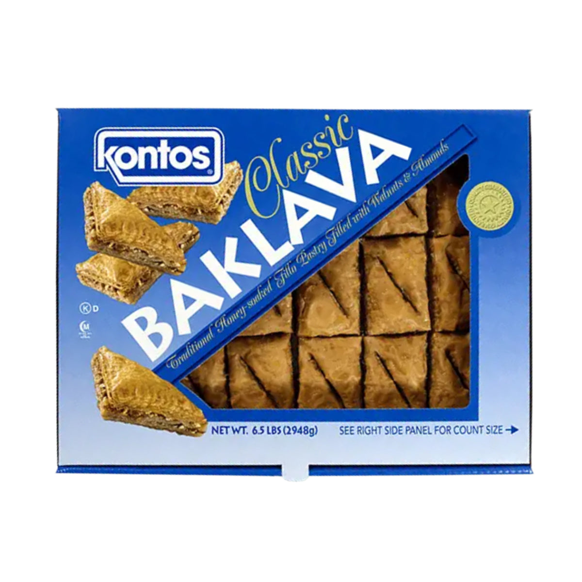 Wholesale Kontos Foods, Inc. Baklava 36 CT- Bulk