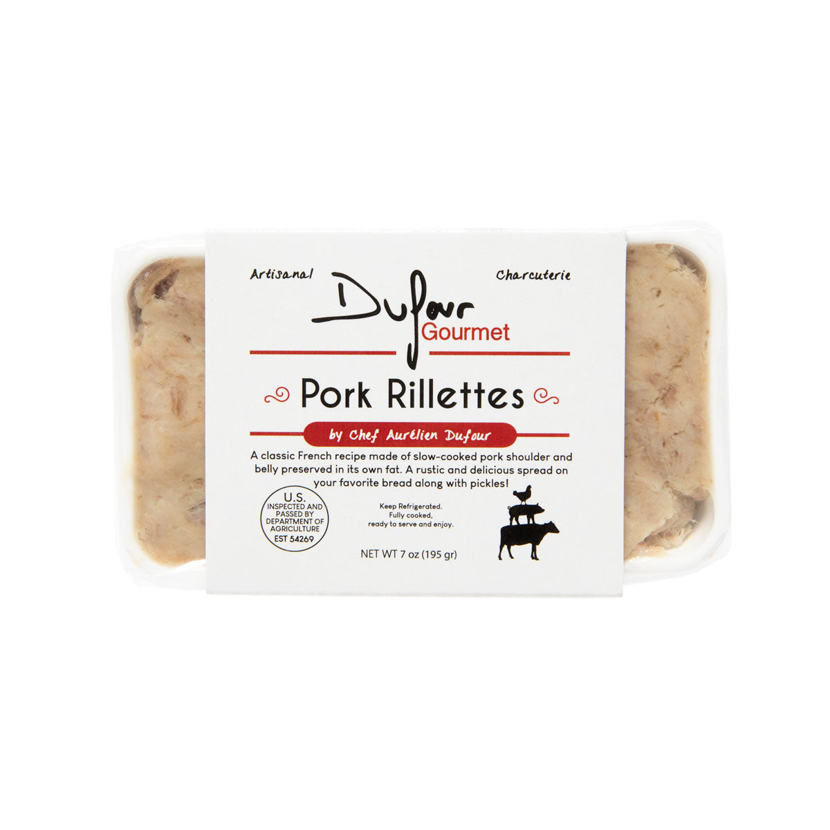 Wholesale Dufour Gourmet Pork Rillettes- Bulk