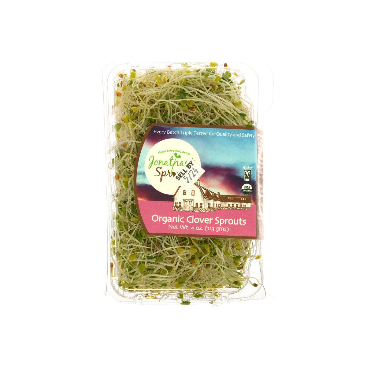 Jonathan Sprouts Clover Sprouts 4 OZ
