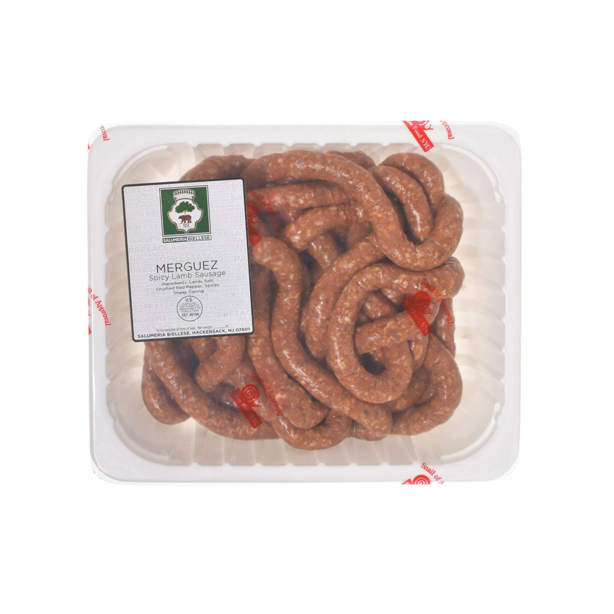 Wholesale Salumeria Biellese Merguez Sausage-5.7 LB Bulk