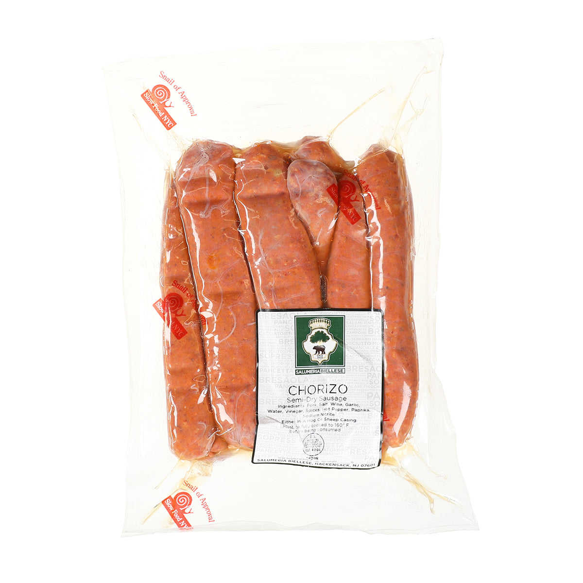 Wholesale Salumeria Biellese Chorizo Sausage-5 LB Bulk