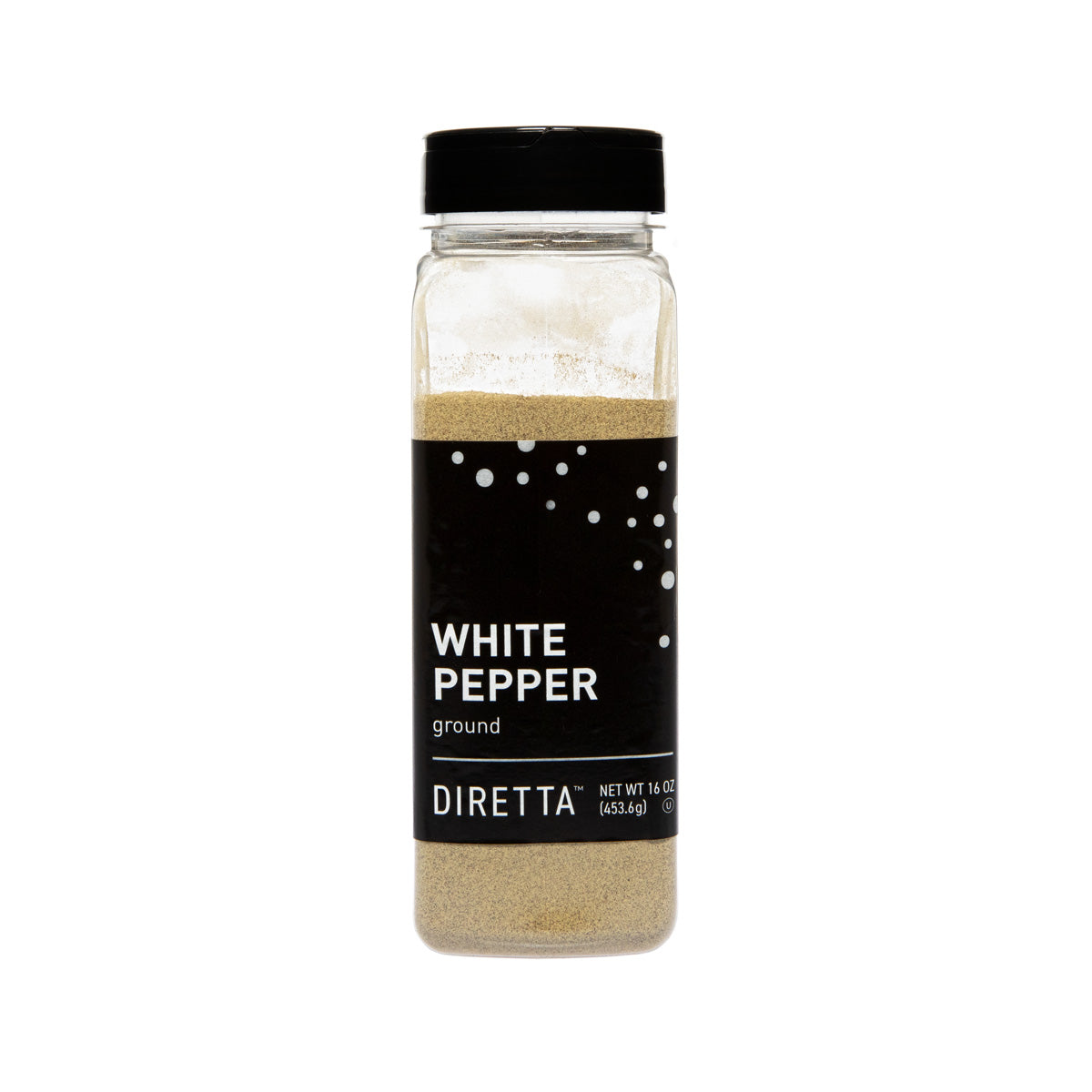 Wholesale Diretta Ground White Pepper-16 OZ Bulk