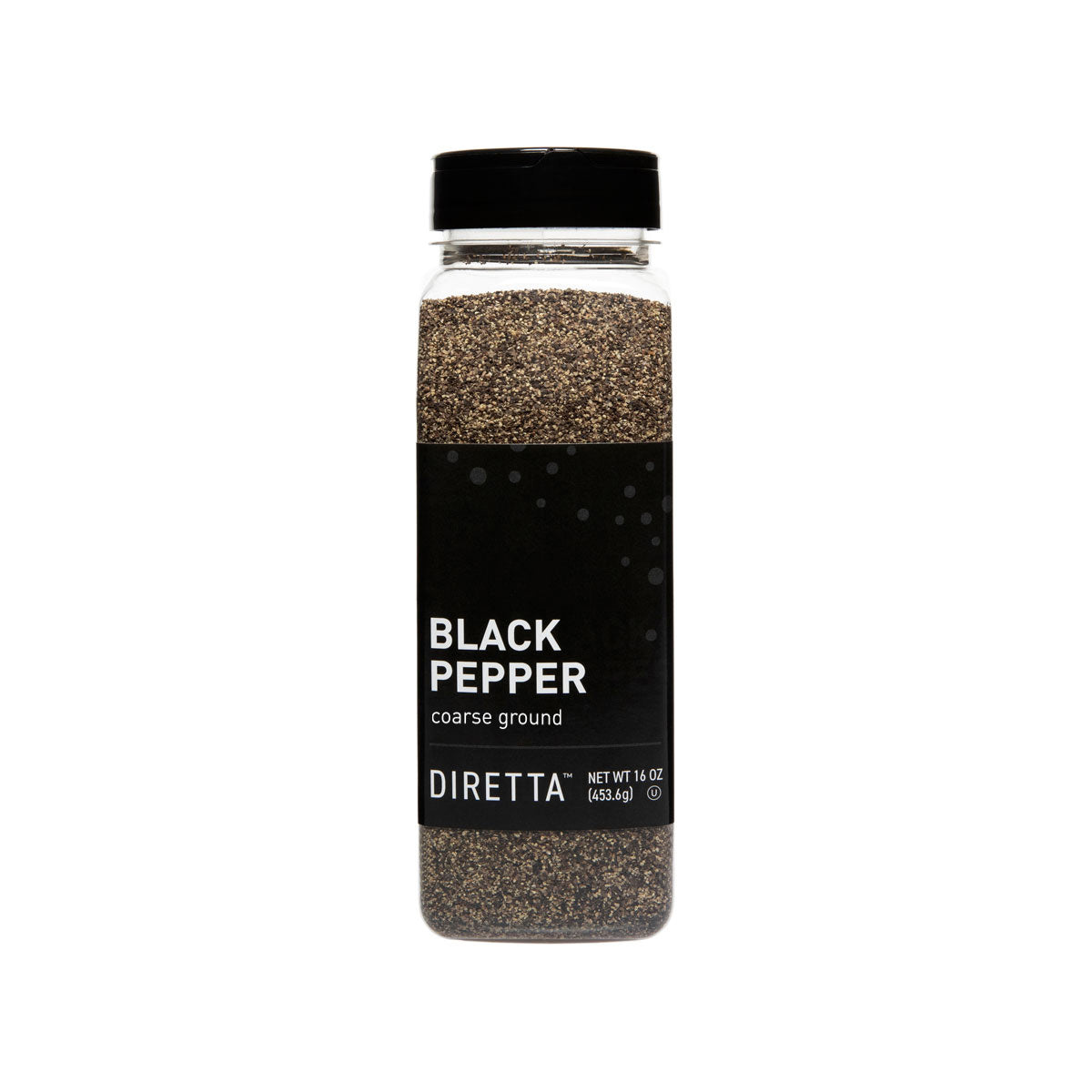 Wholesale Diretta Course Ground Black Pepper-16 OZ Bulk