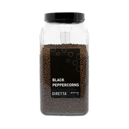 Wholesale Diretta Whole Black Peppercorns (Malabar/Lampung)-5 LB Bulk