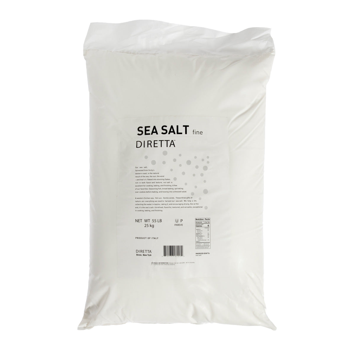 Wholesale Diretta Fine Sea Salt-55 LB Bulk