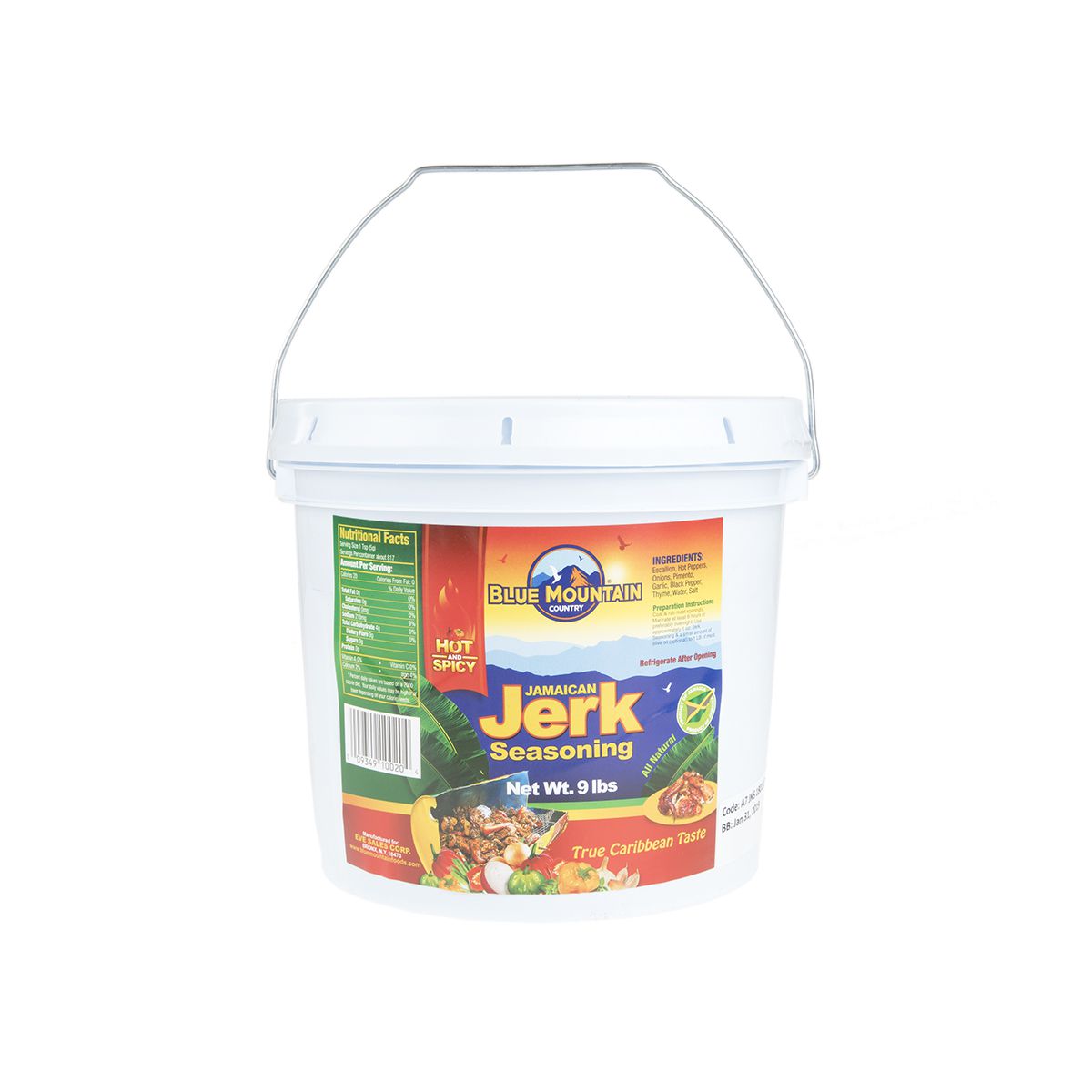 BoxNCase Blue Mountain Jerk Seasoning 9 lb Tub