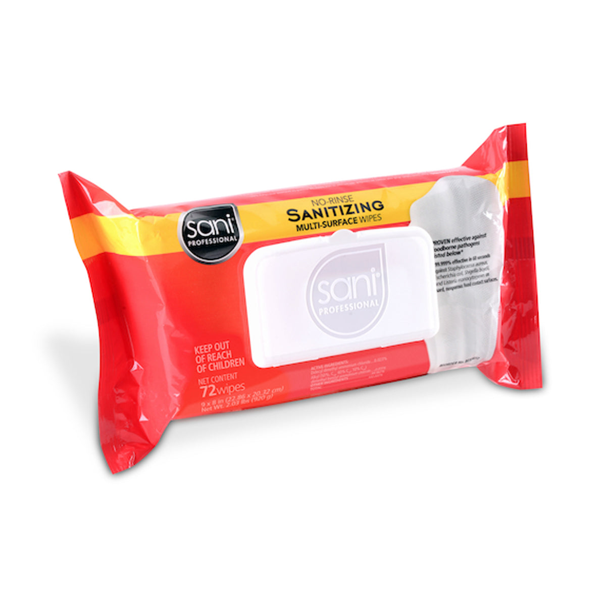 Wholesale BoxNCase No-Rinse Sani Wipes 72 CT- Bulk