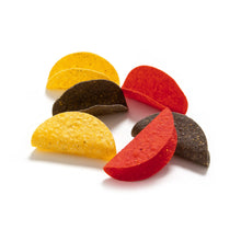 Mini Tacos 3 Mixed Colored Tortilla Shells