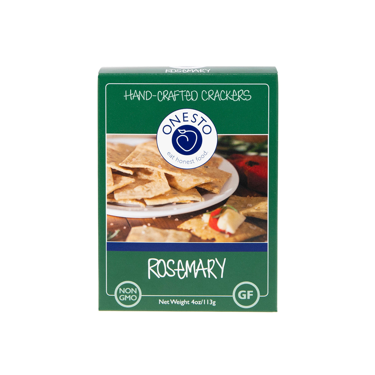 Onesto Gluten Free Rosemary Crackers 4 OZ