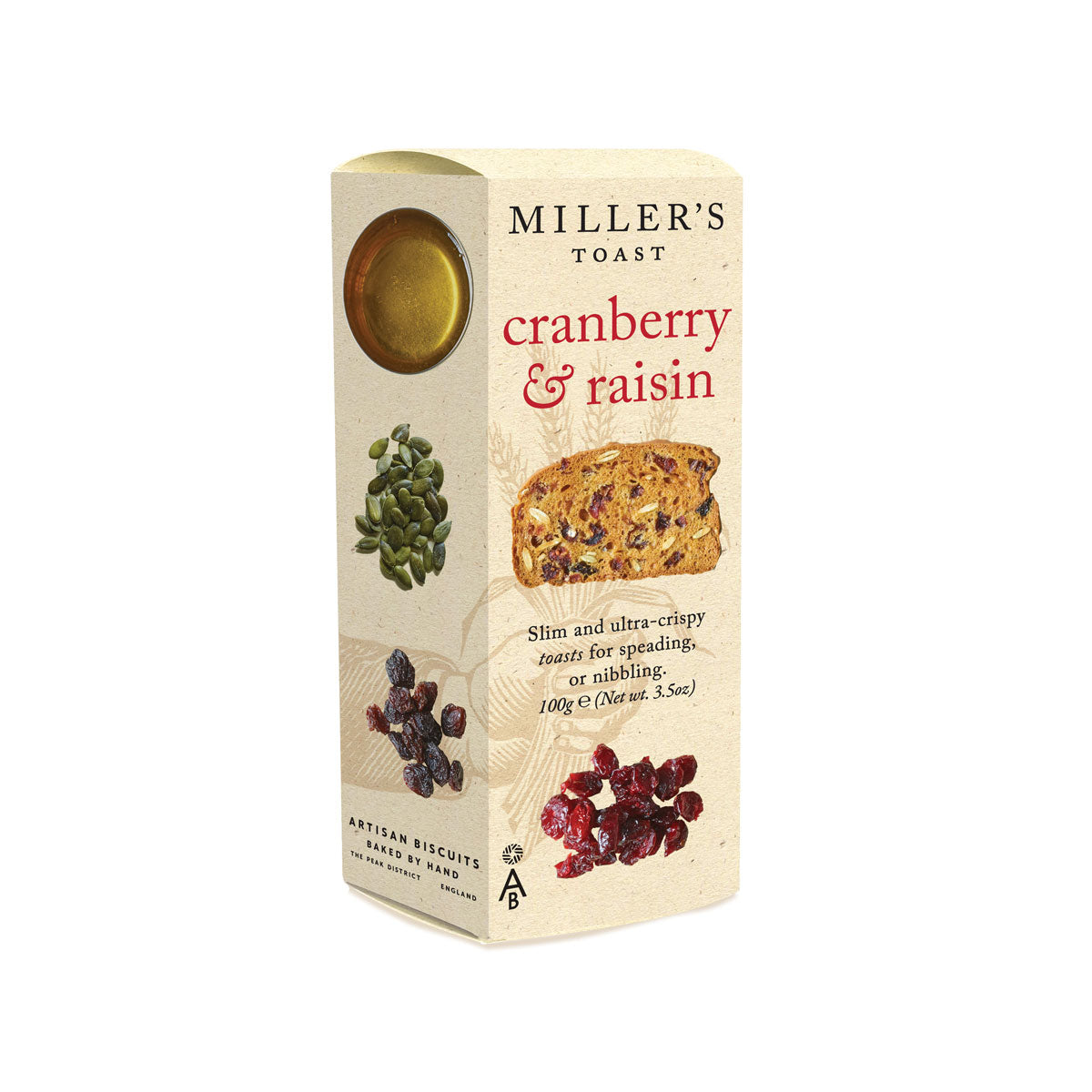 The Fine Cheese Co. Cranberry & Raisin Crackers 3.5 OZ