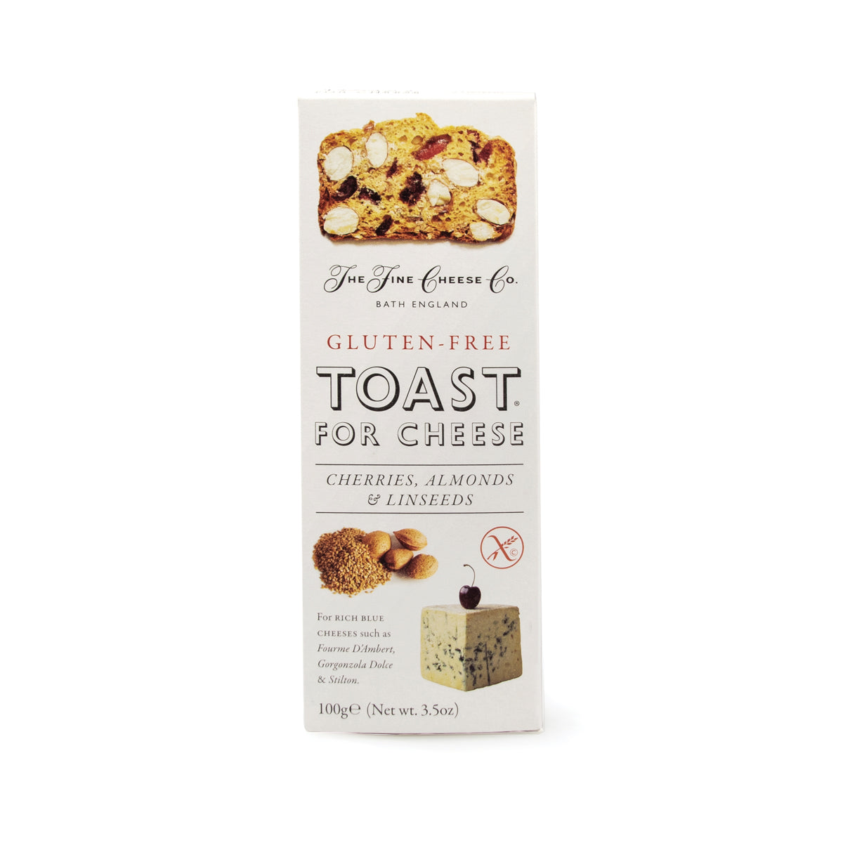 Wholesale The Fine Cheese Co. Gluten Free Cherries, Almonds & Linseed Crackers 3.5 OZ-6ct Case Bulk