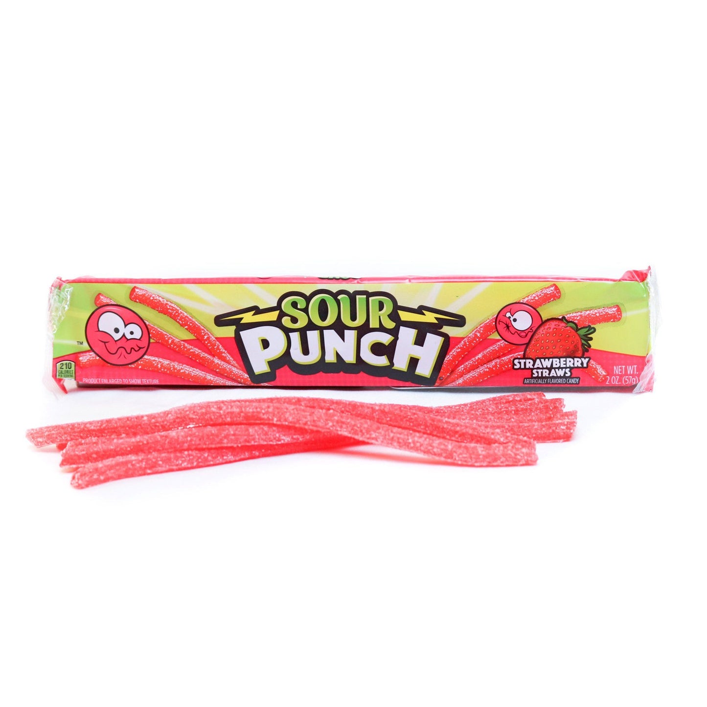 Wholesale Sour Punch Strawberry Straws 24 Pack 2oz Bags- Bulk
