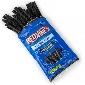 Wholesale Red Vines Sugar Free Black Licorice 5oz Hanging Bag-12ct case Bulk