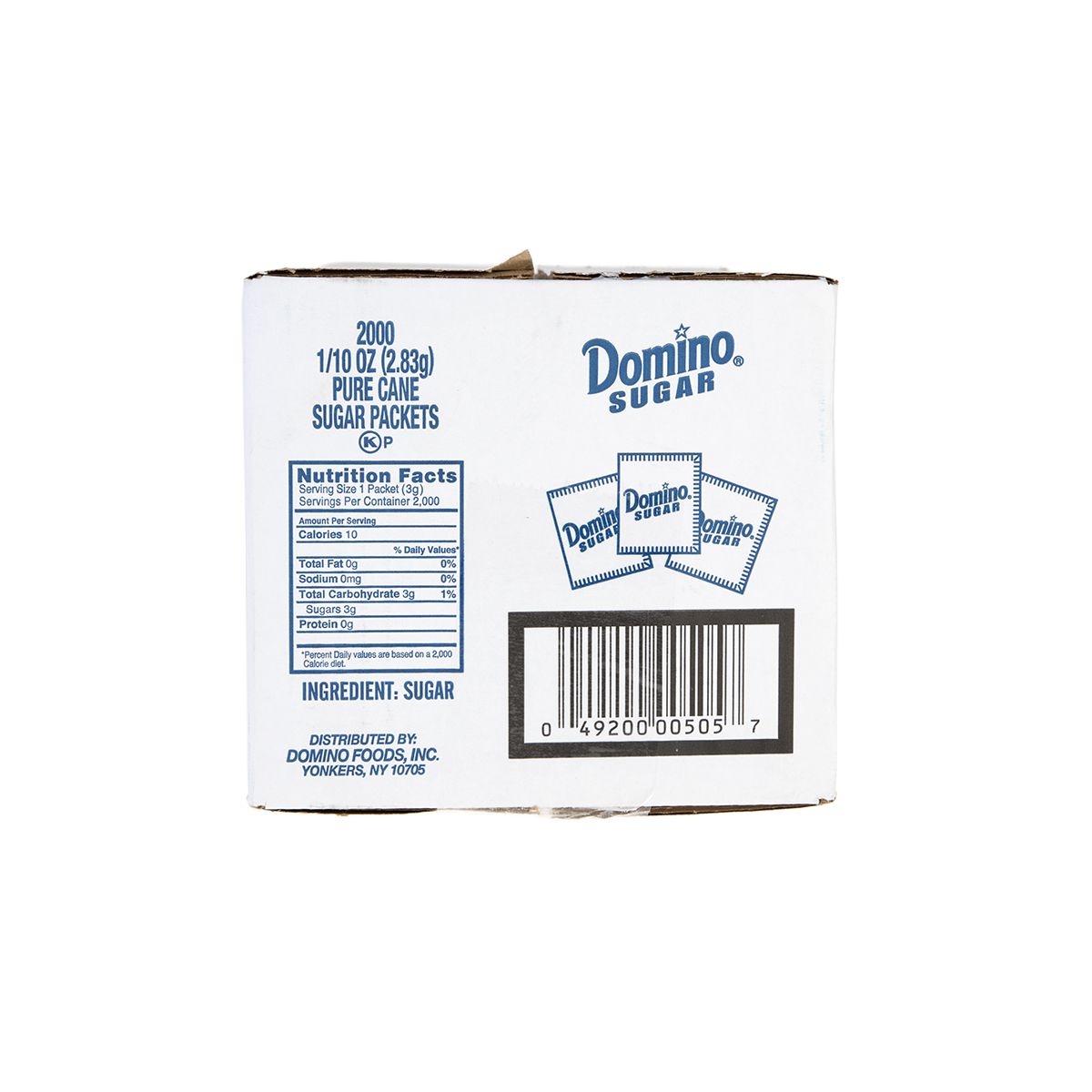 Wholesale Domino Pure Cane Sugar Packets 0.1 OZ-2000ct Case Bulk