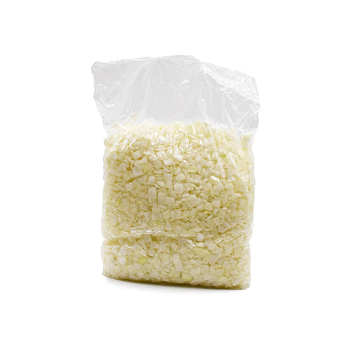 Packer 1/2" Diced White Onions 5lb Bag