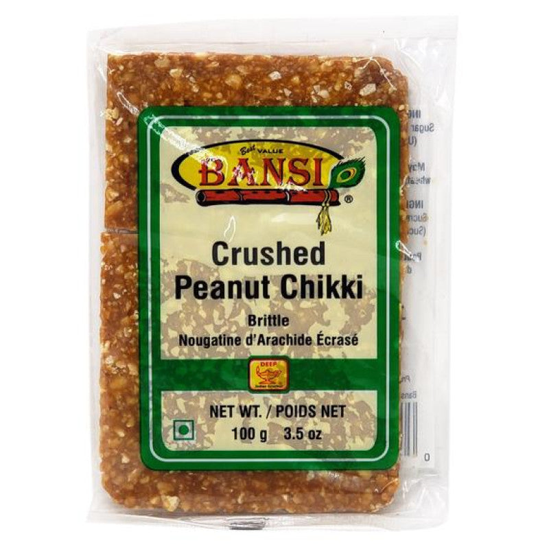 Wholesale Bansi Crushed Peanut Chikki 3.5 oz- Bulk