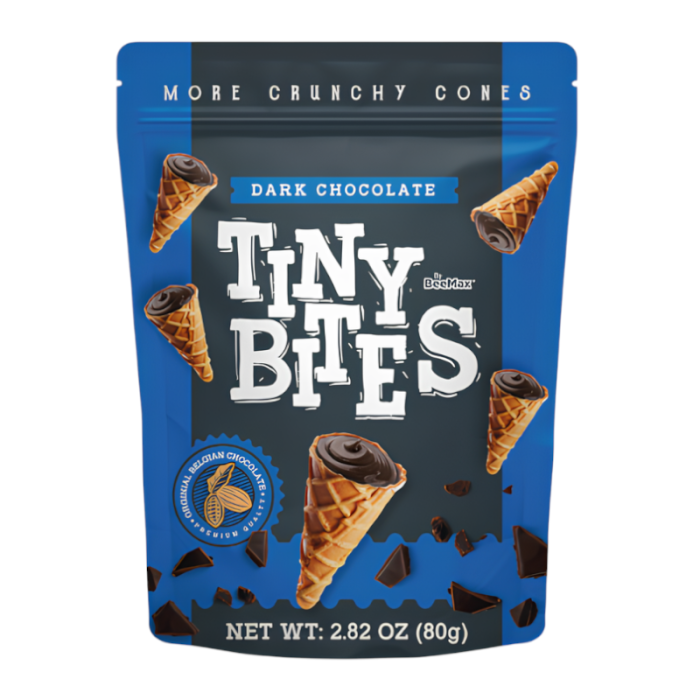 BeeMax Tiny Bites Dark Chocolate Waffle Cones – 2.82 oz