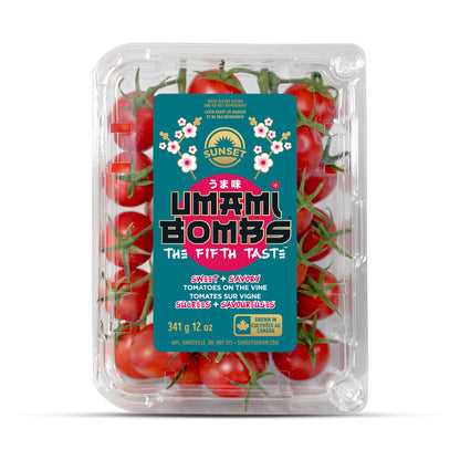 Wholesale Sunset Umami Bombs Cherry Tomatoes on the Vine 12 OZ- Bulk