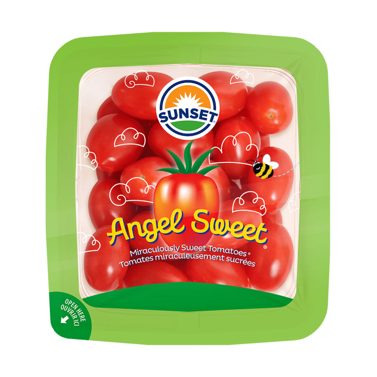 Wholesale Sunset Angel Sweet Grape Tomatoes 1 PT-15ct Case Bulk