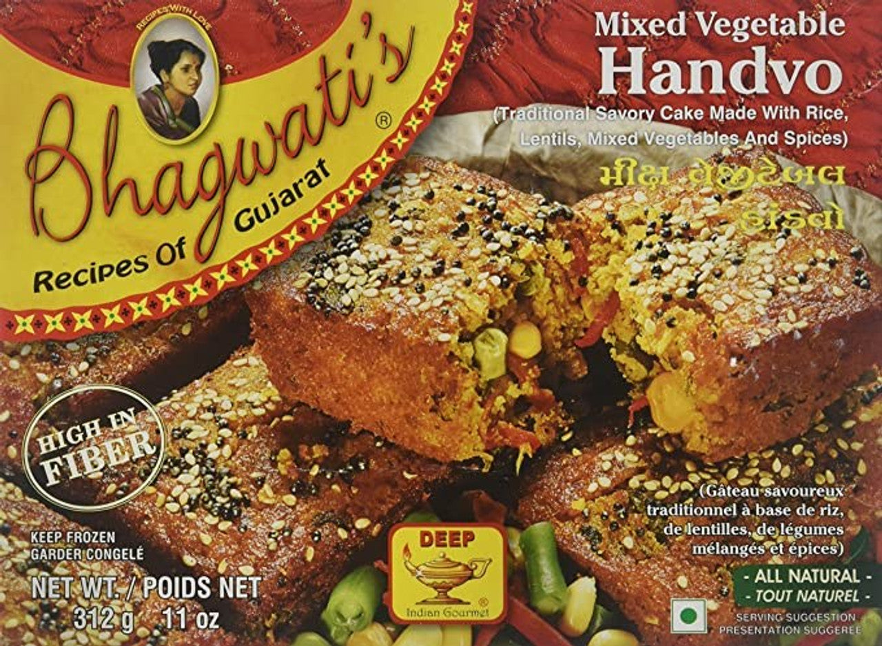 Wholesale Bhagwati's Mix Vegetable Handvo 11 oz-12 Ct Case Bulk