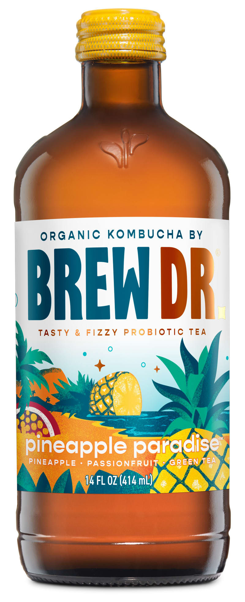 Wholesale Brew Dr 12/14 Oz Pineapple Paradise- Bulk