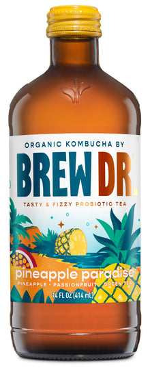 Wholesale Brew Dr 12/14 Oz Pineapple Paradise- Bulk