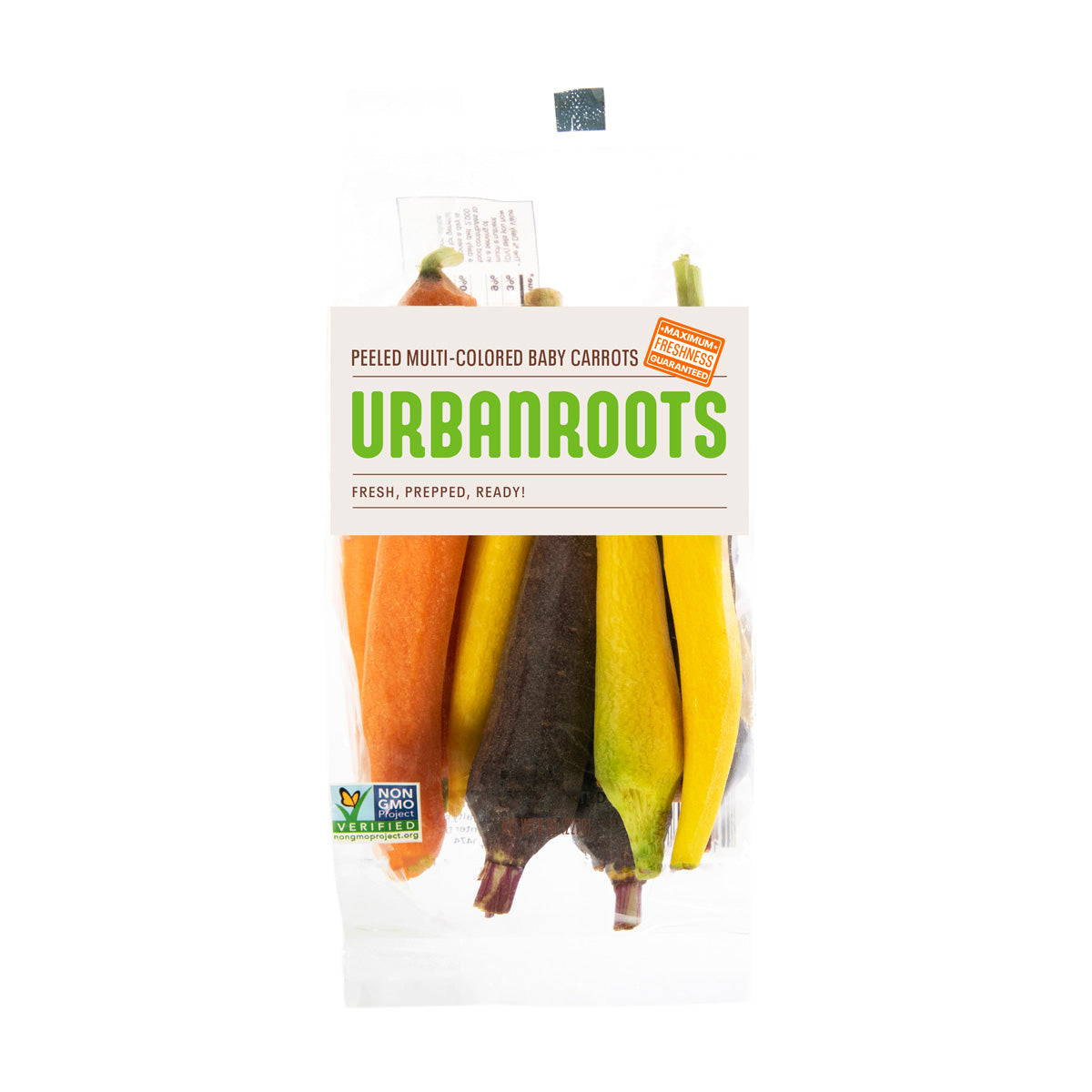 Wholesale Urban Roots Peeled Multi Colored Baby Carrots 8 OZ- Bulk