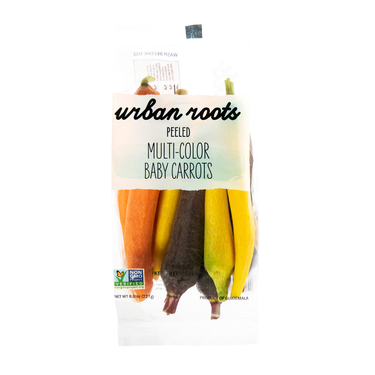 Urban Roots Peeled Multi Colored Baby Carrots 8 OZ