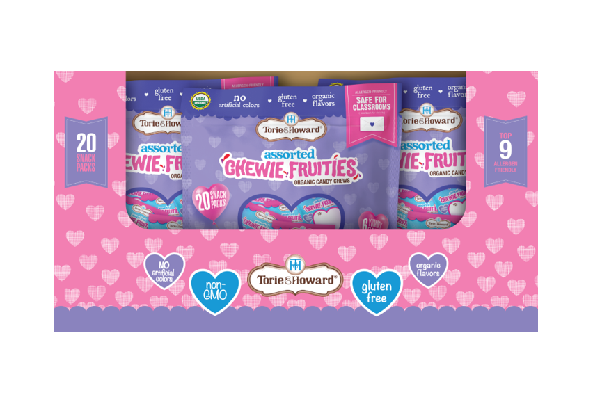 Torie & Howard Organic Chewie Fruities® Valentine Candy Assorted Original & Sour Flavors 8.46oz