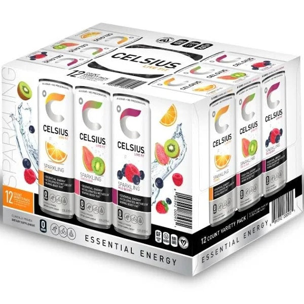 Wholesale Celsius 2/12Pk 12 Oz Variety Pack-Org-Wb-Kg-24 Ct Case Bulk