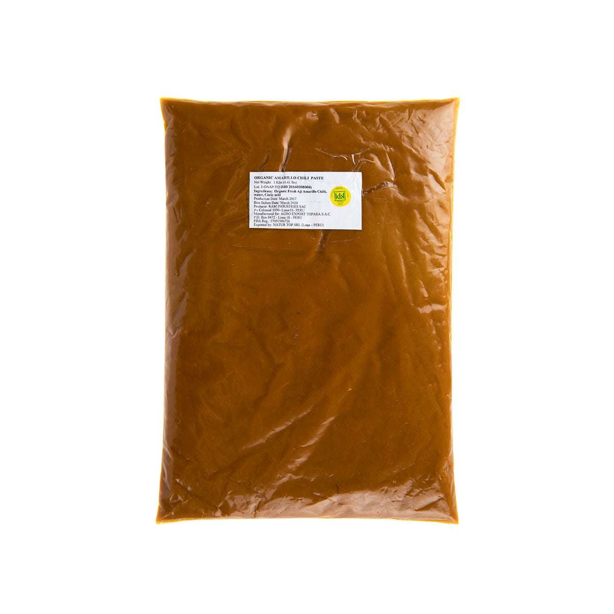 Wholesale Zocalo Peru Organic Aji Amarillo Paste 6.6lb 10ct-6.6 CT Bulk