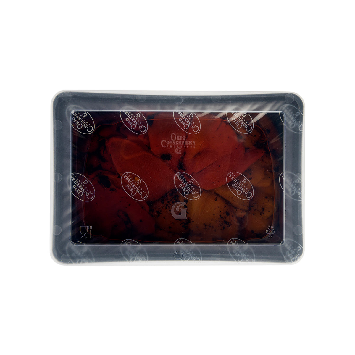 Wholesale Ortoconserviera Grilled Red & Yellow Peppers Tray-4.2 LB Bulk