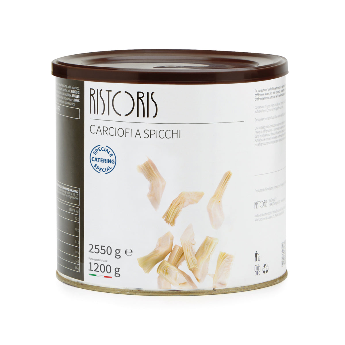 Wholesale Ristoris Canned Artichoke Quarters 2.5 KG- Bulk