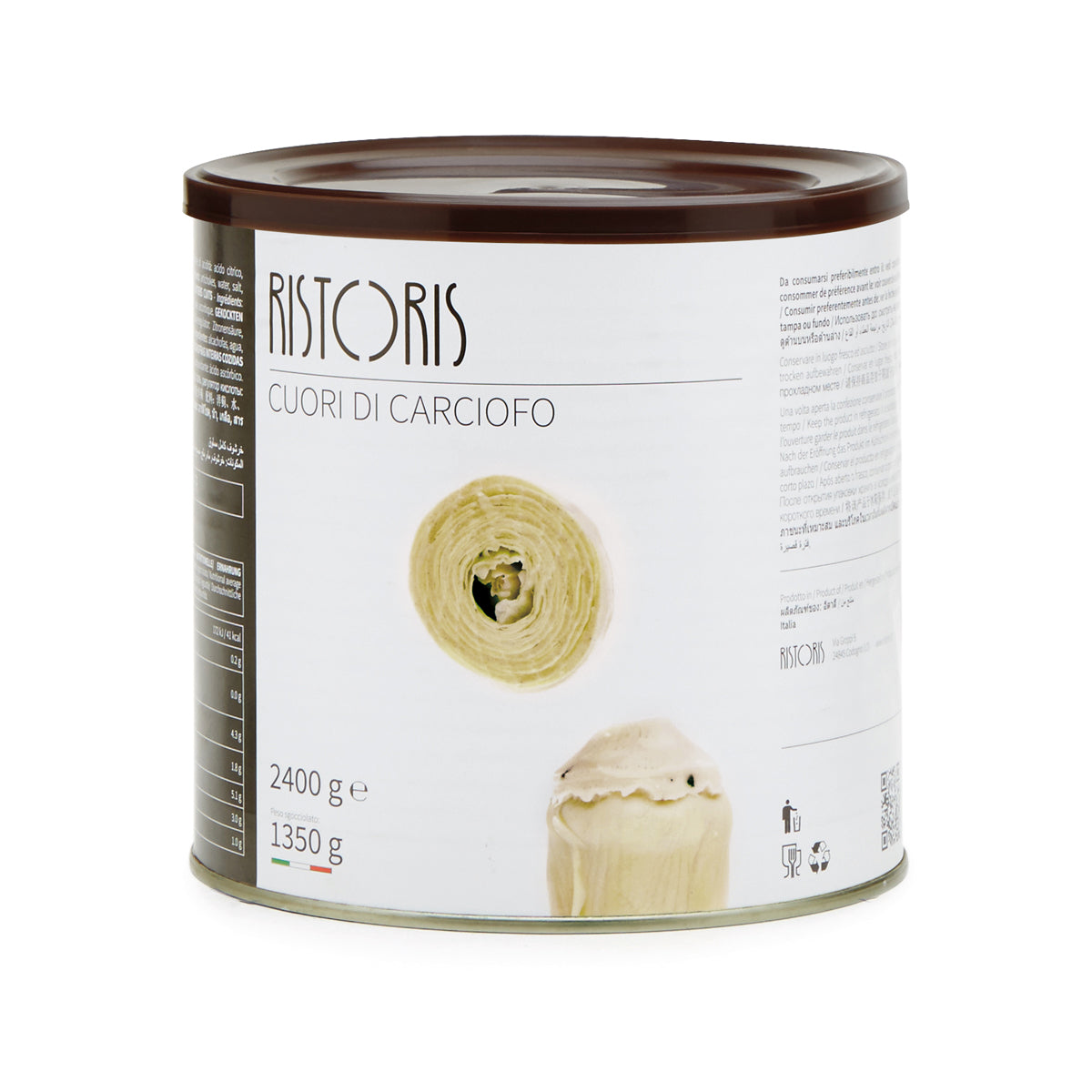 Ristoris Canned Artichoke Hearts 2.4 KG