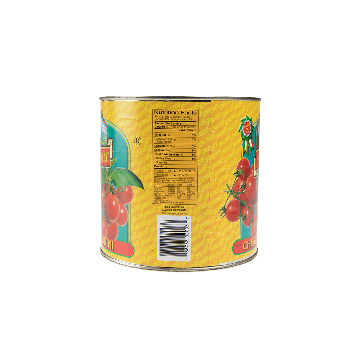 Wholesale La Valle Whole Cherry Tomatoes 106 OZ- Bulk