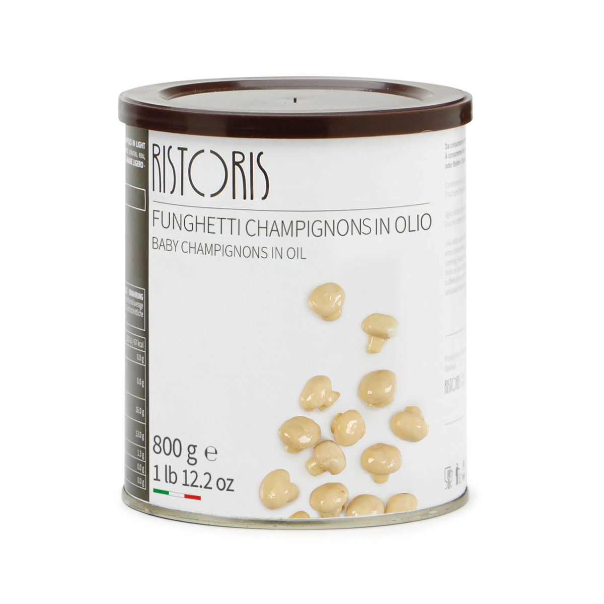 Wholesale Ristoris Baby Champignons in Oil 800 GR- Bulk