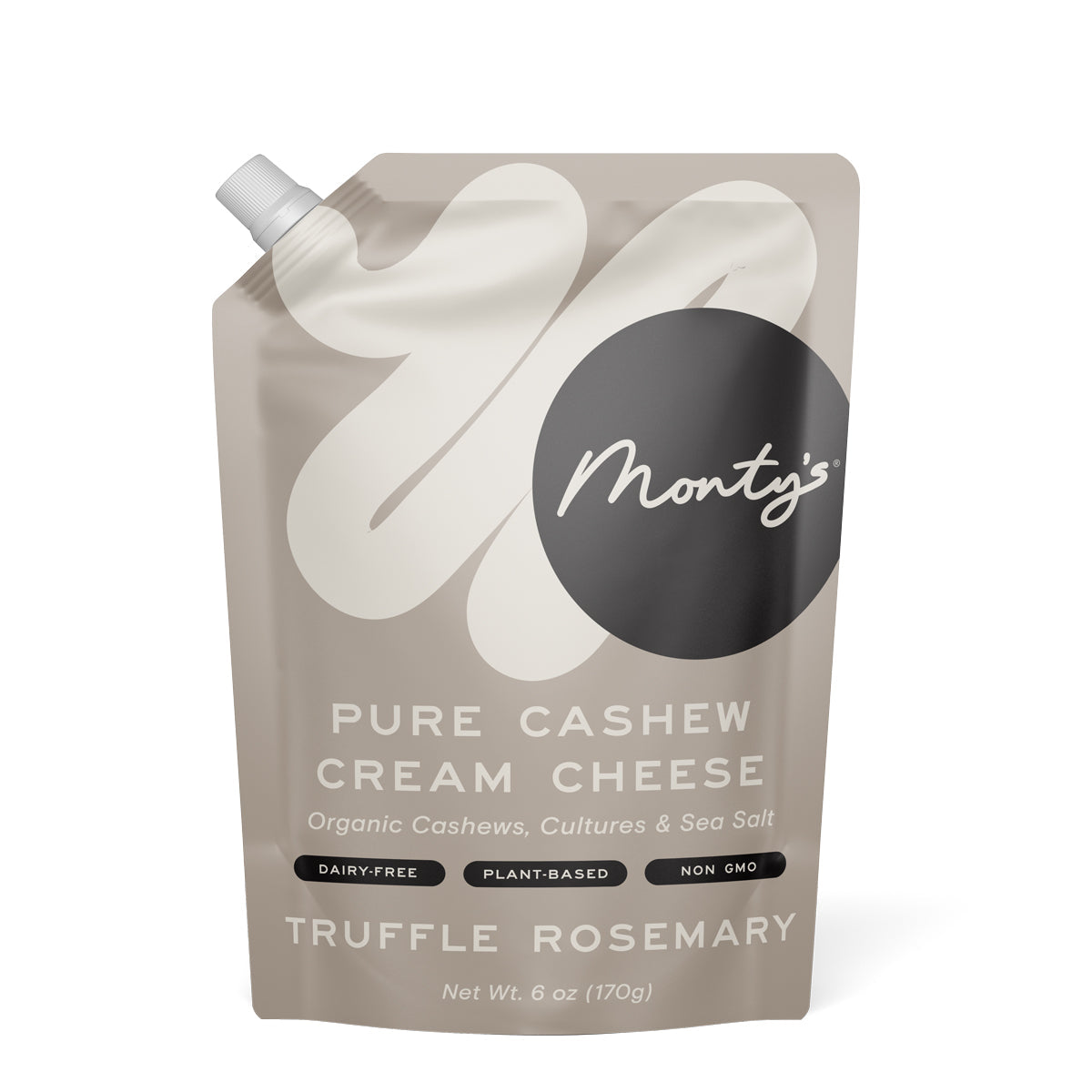 Wholesale Monty'S Vegan Truffle Rosemary Cream Cheese 6oz Bag- Bulk