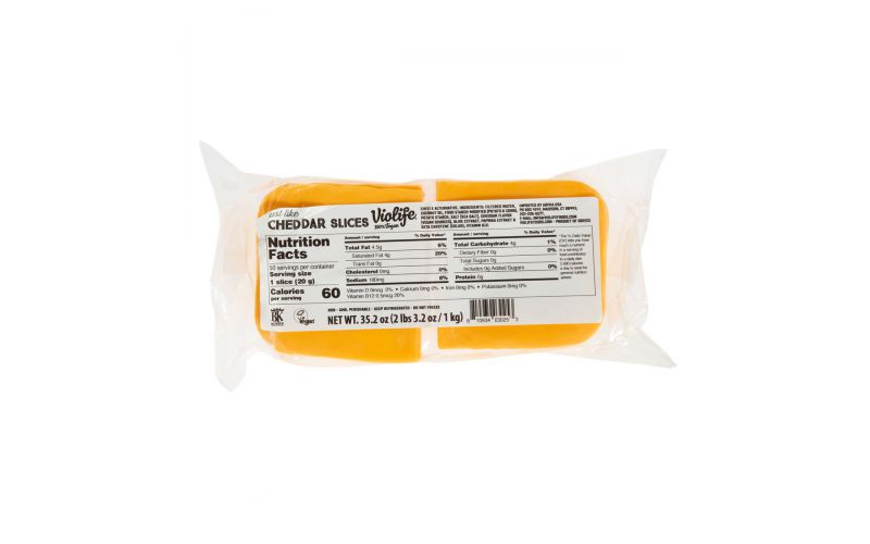 Wholesale Violife Vegan Sliced Cheddar Cheese 2.2 Lb- Bulk