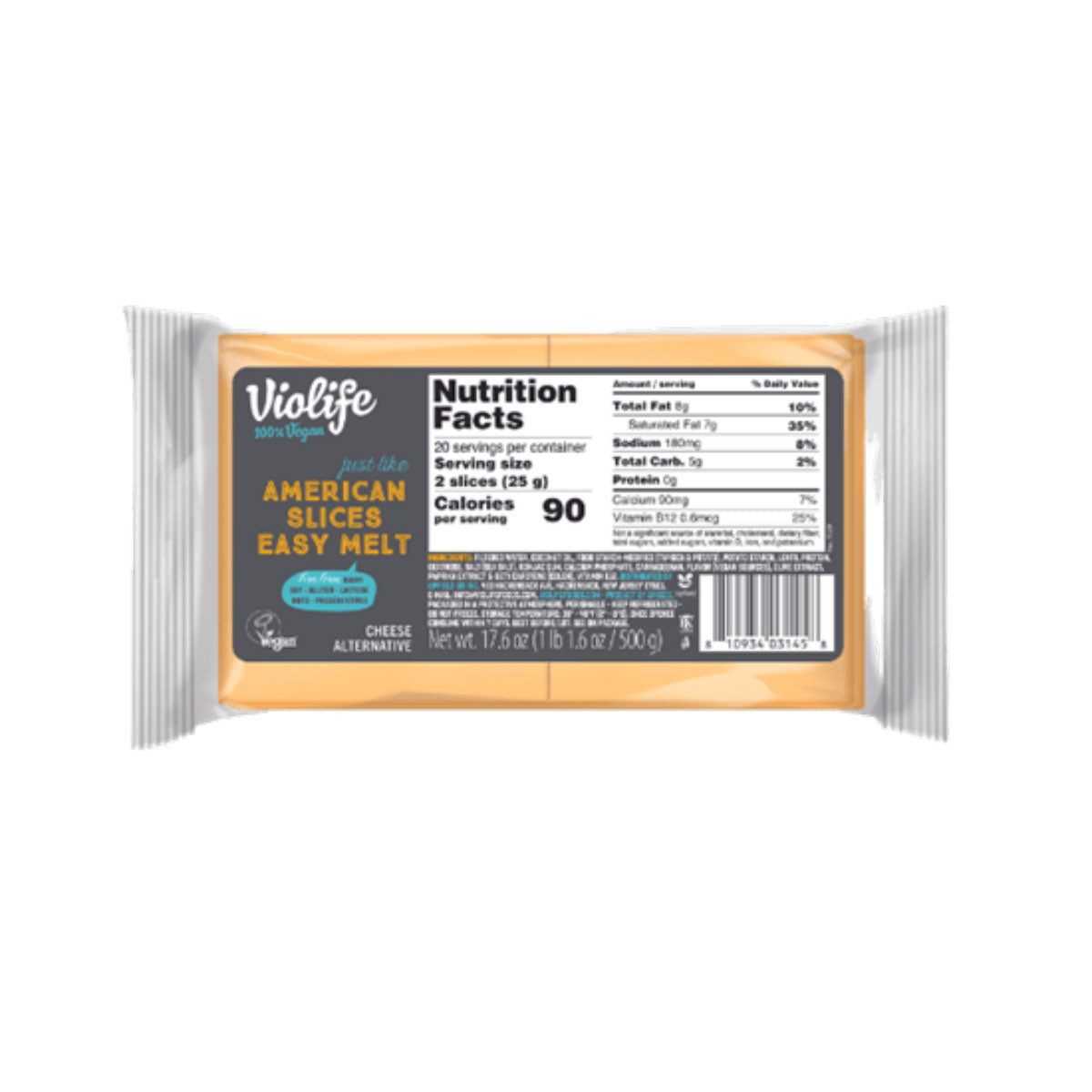 Violife Vegan Sliced American Cheese 1.1 LB