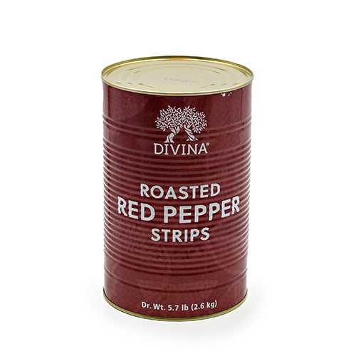Divina Roasted Red Pepper Strips 5.75lb