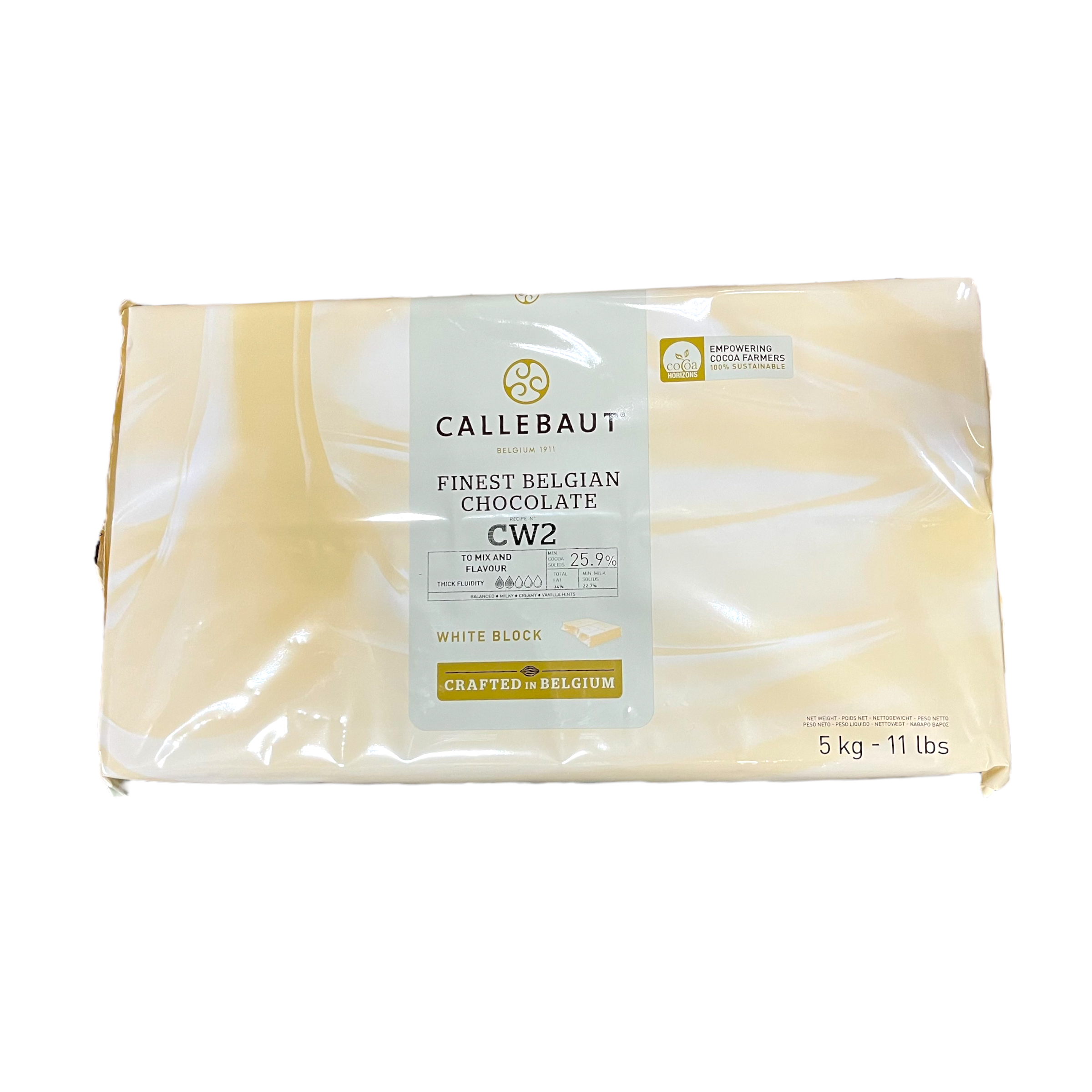 Barry Callebaut 25.9% White Chocolate Block 11lb