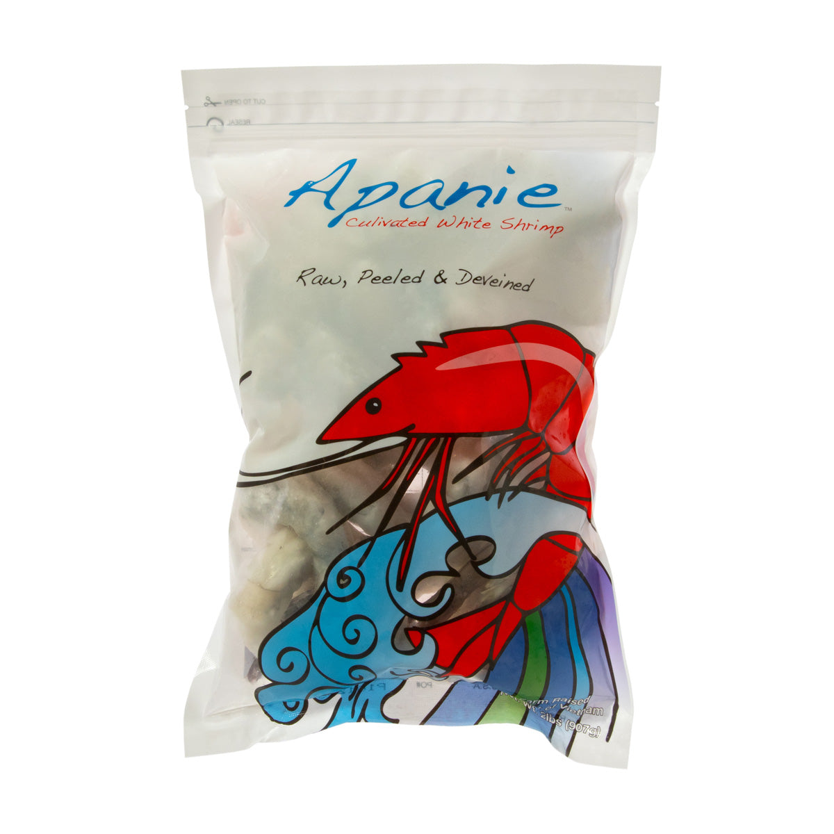 Wholesale Apanie Frozen Peeled & Deveined Shrimp Tail 32oz Bag- Bulk