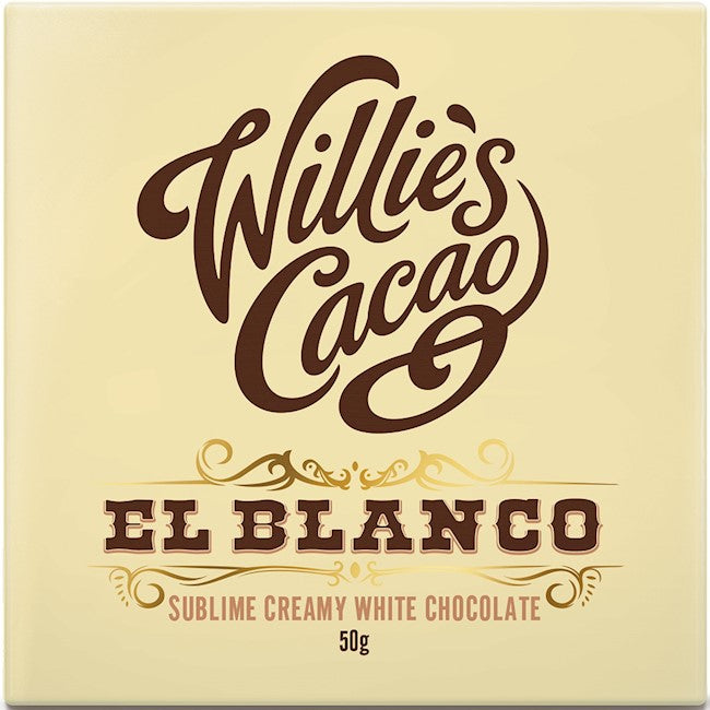 Wholesale Willie's Cacao El Blanco White Chocolate Bar 50G. / 1.76 Oz.-12 Ct Case Bulk