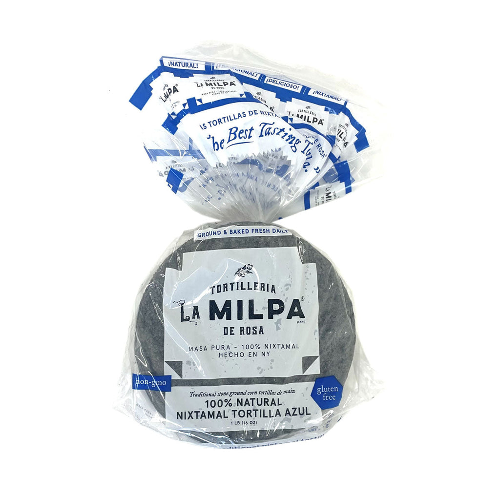 La Milpa De Rosa 6 Blue Corn Tortillas 16oz Bag