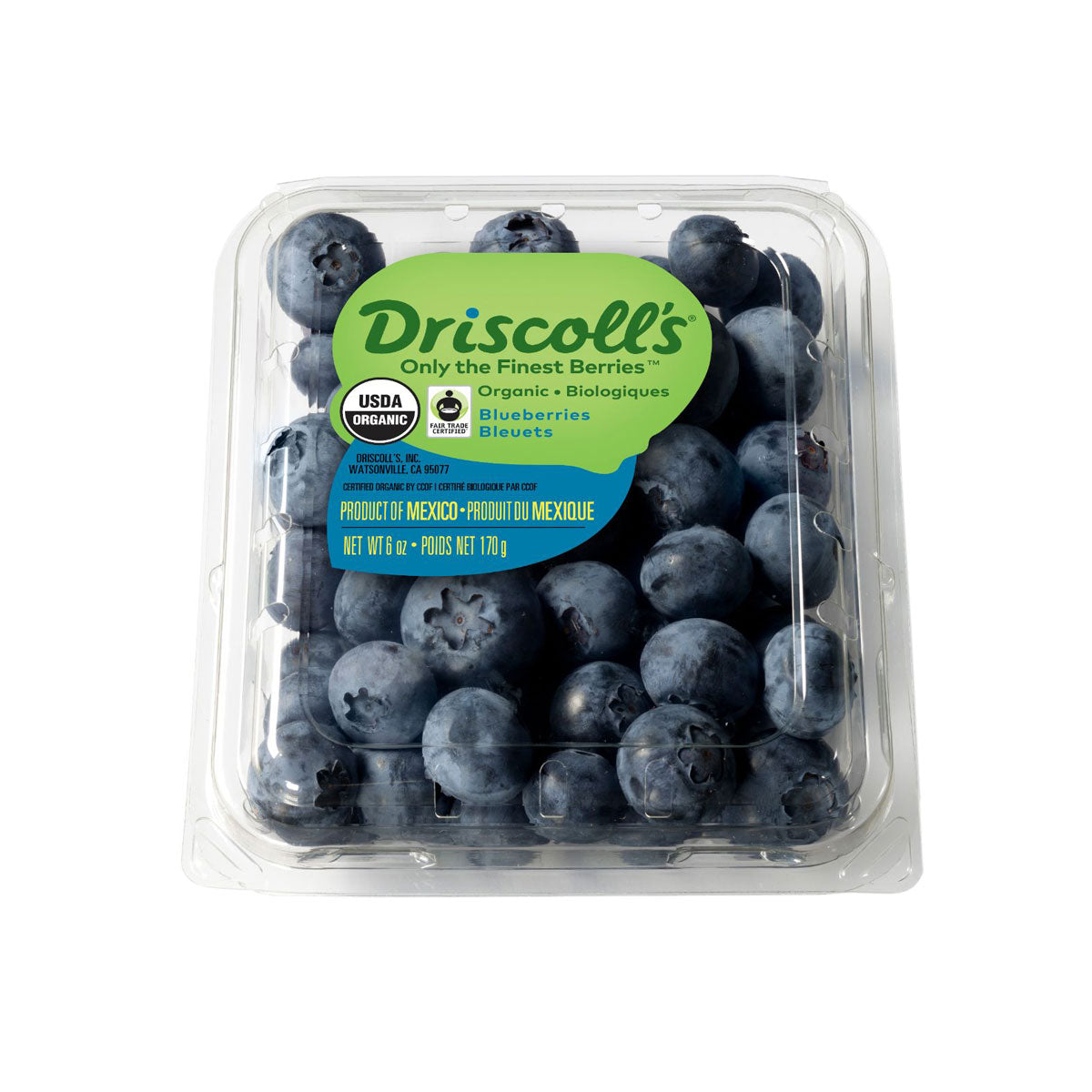 Wholesale Driscoll'S Organic Blueberries 6 OZ- Bulk