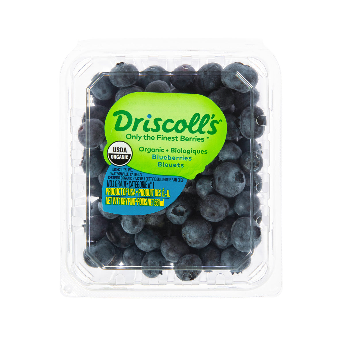 Wholesale Driscoll'S Organic Blueberries 1 PT- Bulk