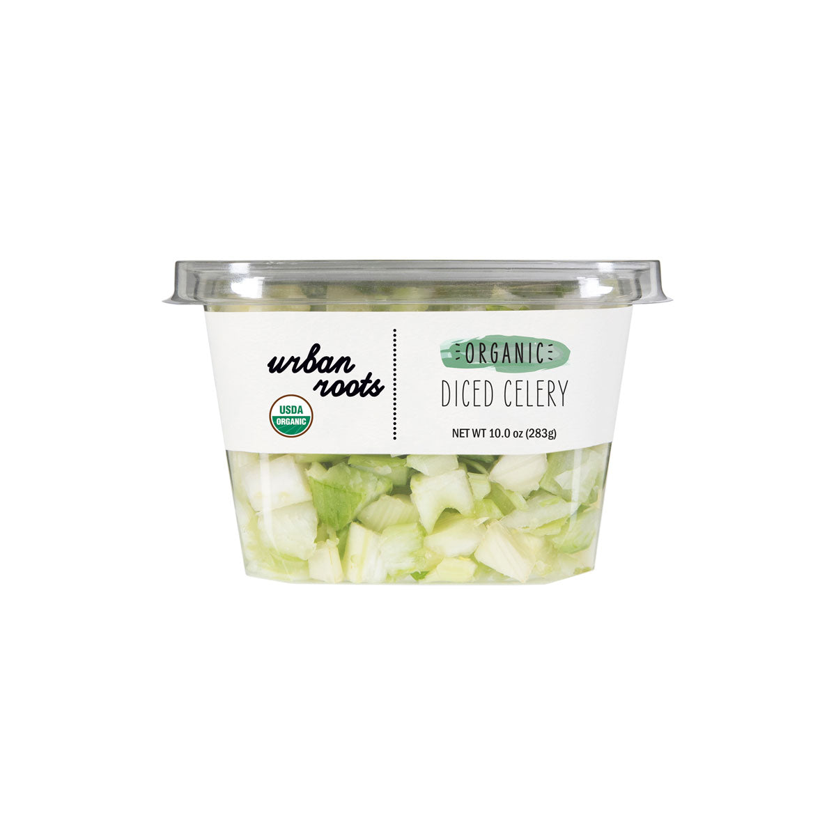 Wholesale Urban Roots Organic Diced Celery 10 OZ-6ct Case Bulk