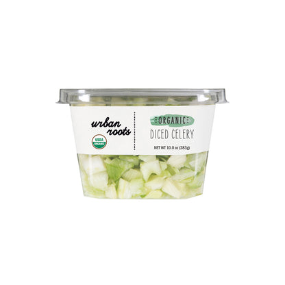 Wholesale Urban Roots Organic Diced Celery 10 OZ-6ct Case Bulk