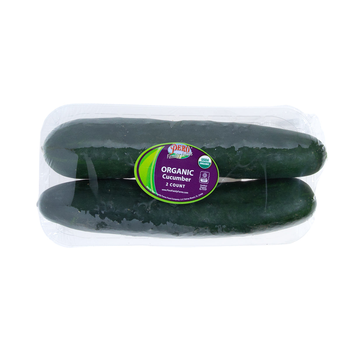 Wholesale Pero Family Farms Organic Cucumbers 2 CT-6ct Case Bulk
