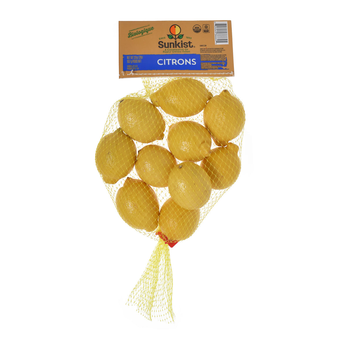 Wholesale BoxNCase Organic Fancy Lemons 2 lb Bag- Bulk